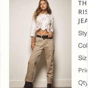 Pilcro Tan Cropped Jeans